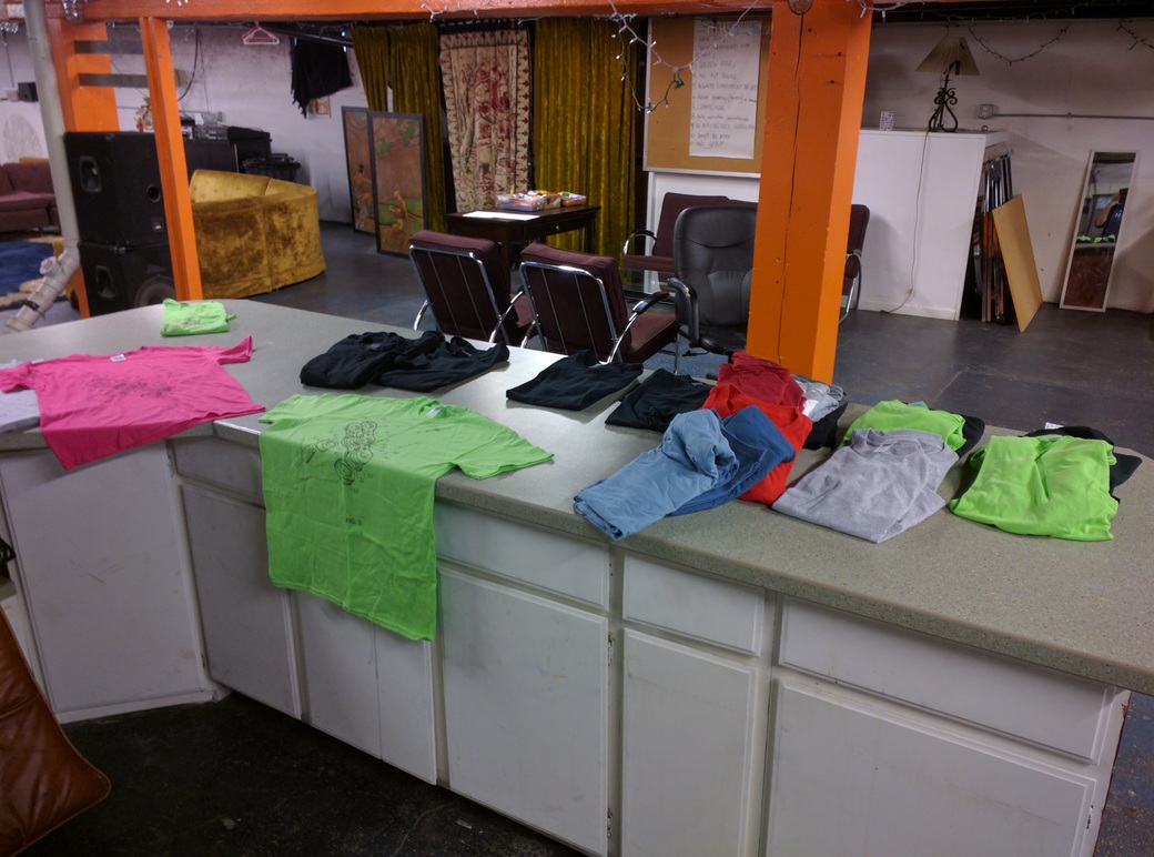 Printing Tee Shirts at The Z.A.C.C. in Missoula, MT