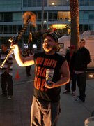 Willy Tea Taylor - Doing a ritual outside of the San Francisco Giants stadium to help the team get to the World Series